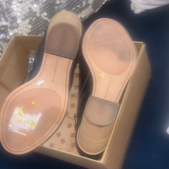 Lucky Brand Black Ankle Booties - Picture 8 of 13